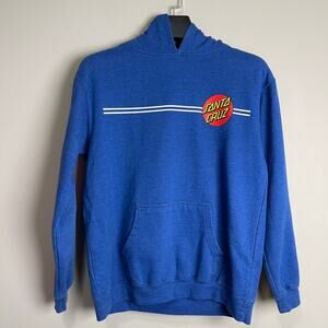 Santa Cruz pullover long sleeve graphic Hoodie blue womens XS